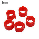 100pcs Bird Rings Leg Bands for Pigeon Parrot Finch Canary Poultry Rings Cool