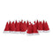 8 x Case Cover Santa Hat 15.5x6cm Cutlery Holder for Christmas F1P7