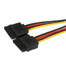SATA Power 15-pin Y-Splitter Cable Adapter Male to Female for HDD Hard Driv K9T4