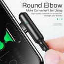 Cafele Dual Elbow Data Cable 3A Type-C Charging Wire with Indicator 1.2m