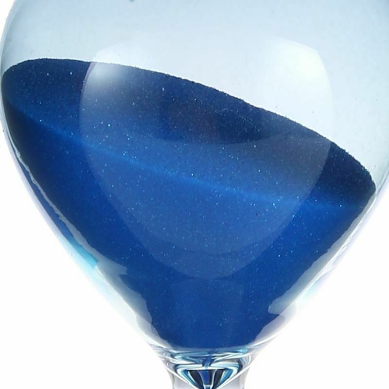 Wooden Frame Hourglass Sand Timer Black Frame Blue Sand ... (Black Frame BluQ2T2