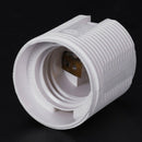 E27 Ac 250V 2A White Plastic Surface Light Bulb Socket Holder