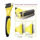 Dog Pet Hair Fur Grooming Rake Dematting Comb Brush Mat Remover Combing Kno C9L1