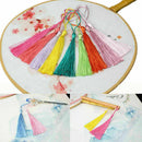 30Pcs Silky Tassels Crafts for Souvenir Bookmarks Jewelry Making Accessories AU