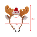Christmas Reindeer Antler Head Hoop Dog Headband Headwear Hair Hoop