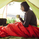Outdoor Camping Ultralight Warm Sleeping Bag for Travel Hiking (Red) A