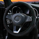 Carbon Fiber leather Car Steering Wheel Cover PU Universal inches For 14.56 O8E7