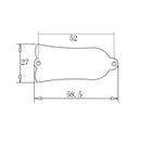 Bass Bell Shaped Truss Rod Cover with 4 Pcs Screws for Les Paul Guitar Parts