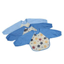 3 Long Sleeve Bib Set Baby Waterproof Bib and Pocket Toddler Bib and Sleeve