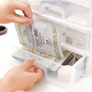 Transparent Cosmetic Makeup Jewelry Stationery Drawers Storage Rack Box Org
