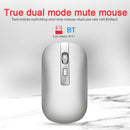 M106 Wireless Bluetooth 5.0 Mouse 2.4GHz 1600DPI Receiver Rechargeable Mute Mice