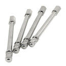 4pcs 100mm Chrome Tyre Valve Extension Twin Wheel Adapter for Truck Bus Van R5J2