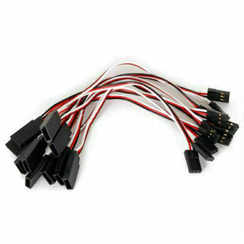 10*150mm 3Pin Servo Extension Lead Wire Cable Cord Fe To Male