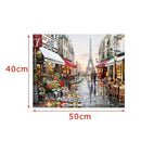 Digital Painting DIY Filling Oil Canvas Paint By Number Iron Tower Street W3Q9