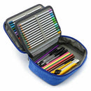 72 Holder Pen Colored Pencil Case School Multi-functional High Capacity Zip N5J6