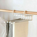 Multi-functional Pants Rack Shelves 5 in 1 Stainless Steel Wardrobe Magic Hanger