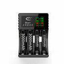 C704A3 AA AAA Ni-MH Ni-CD Battery Charger Universal 4 Slots LED Display Sma