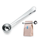 4pcs Coffee Tool Set Cleaning Brush Easy Use Grinder Spoon Clips Stainless Steel