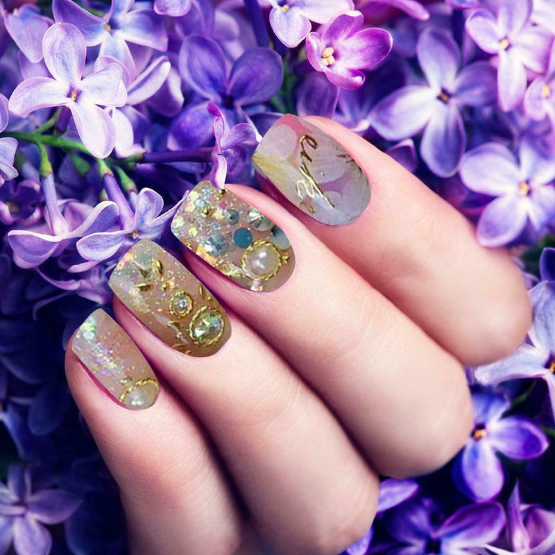 48 Color Nail Jewelry Glass Bottle No Fading Natural Slime DIY Filler Supplies