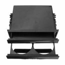 1x Double Din Radio Pocket Drink-Cup Holder +Storage Box for Universal Car truck