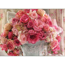 5D DIY Full Drill Diamond Painting Flower Cross Stitch Embroidery Mosaic