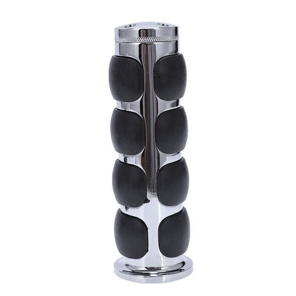 25 MM UNIVERSAL KNOB ALUMINIUM RUBBER HANDLE CUSTOM MOTORCYCLEBLACK O7I9