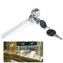 Sliding Window Glass Cabinet Lock Hasps Latch with Key for Mobile Showcase AU
