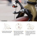 Red LED Bicycle Brake Light Bike Safety Warning Lamp Indicator Light Waterproof