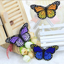 10pcs/Set Nice Butterfly Embroidered Patch Iron/Sew on Applique Water Sol Dxyc