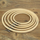 5Pcs/set Wood Round Cross Stitch Machine Embroidery Hoop Frame Ring Bamboo