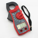 Electric LCD Clamp Multimeter Volt Current Resistance Ohm Tester Checker Red
