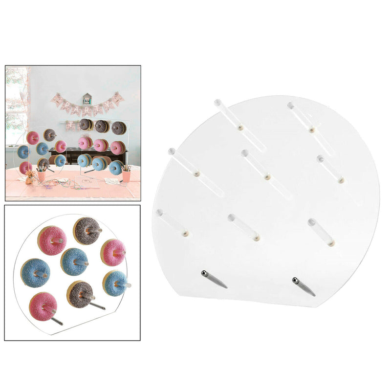 Acrylic Donut Wall Stand Donut Party Decoration Donut Holder Decoration D