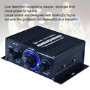 DC12V Aluminum Alloy Auto Stable Power Amplifier Car Home Black Music Receiver