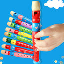 Fun Baby Kids Wooden Flute Whistle Early Art Developmental Gift Portable vcx