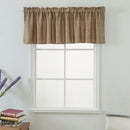 One Set Brown Rod Pocket Short Tier Curtains Panels Half Drapes for Bathroom