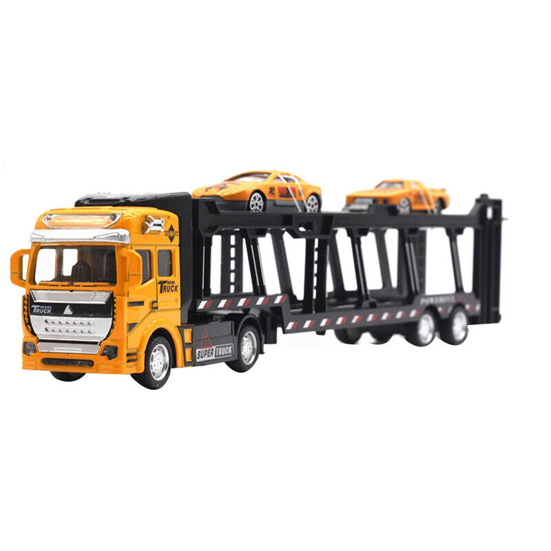 1:48 New Parenting Pull Back Alloy Super Truck Vehicle Simulation TransporteC1Y6