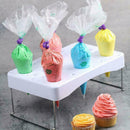 Practical Cake Pastry Decorating Bag Holder Stainless Stand Bag Nice Steel N4G0