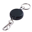 Outdoor Survival EDC Steel Wire Rope Recoil Ring Retractable Pull Key Chain