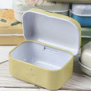Mini Flower Tin Trinket Jewelry Coin Box Tinplate Storage Case Small RectangA^i