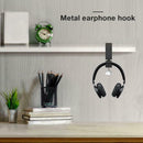 Metal Headphone Hanger Universal 360-Degree Wall Hook PC Monitor Holder