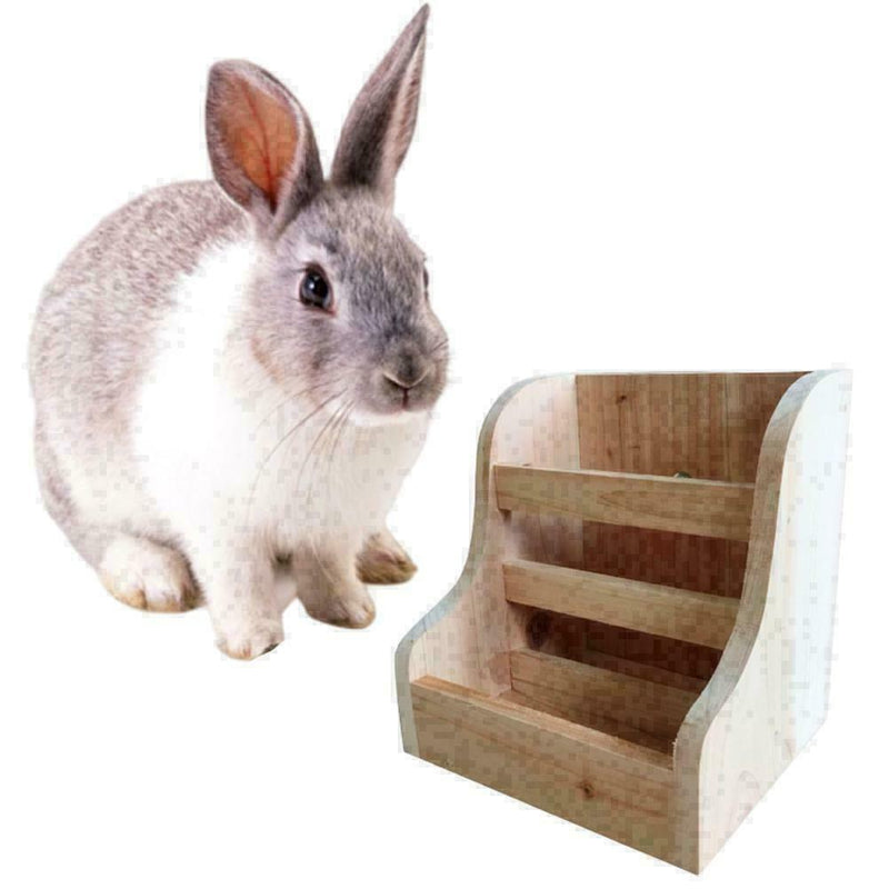 2In1 Pet Feeder Rabbits Guinea Pig ChinchillaBest H3D6 G3I4 wooden Disp Fra E3V5
