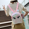 Eyes Print Small Backpacks Women Sequins Shoulder School Bags (Light Pink)