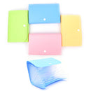 New Mini Office File Document Bag Pouch Bills Folder Card Holder Fastener  B 3C