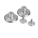 50x 17mm NO-SEW Hammer On Metal Star Jeans Buttons Rivet DIY Repair Trousers
