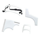 Neckline Hairline Beard Shaping Template Trimming Comb Shaving Tool White