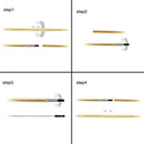 12Pcs Metal Ballpoint Pens with 6Pcs Replacement Refills, Twist Ballpoint P T6V1