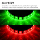 2 Pcs Red Green Navigation 9Led Marine Bow Boat Car 12V Yacht Pontoon Brigh