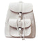 Fashionable Women's Pull-Rope Pu Leather Backpack Belt Decoration Schoolbag J9M1
