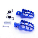 Blue Motorcycle Foot Pegs Rests Pedal Replacement for Yamaha PW50 PW80 Pit Bike