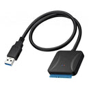 USB 3.0 To SATA 22 Pin 2.5" Laptop Hard Disk Drive SSD Adapter Converter